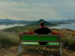 No hay banco con una vista más bonita que este!